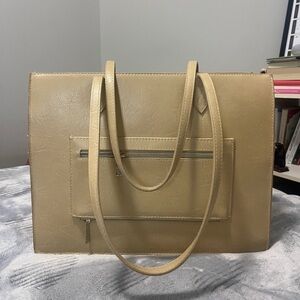 BEIS Beige Work Tote bag